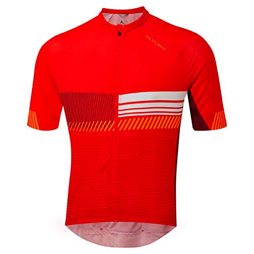 Altura Club Short Sleeve Jersey, Hombre, Rojo/Maroon, L