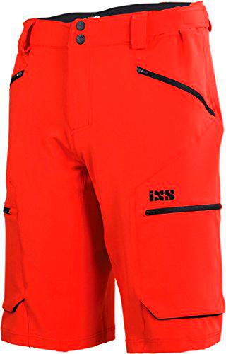 IXS Tema Shorts Fluo Red XXL Pantalon, Adultos Unisex, Rojo