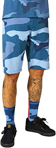 Fox Ranger Blue Camo-Pantalón Corto Ropa, 360, 32 Unisex Adulto