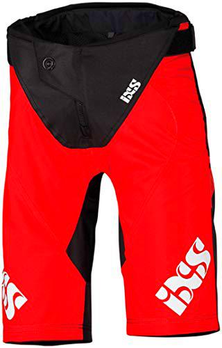IXS Race Kids Shorts Fluo Red-Black KS (128) Pantalon