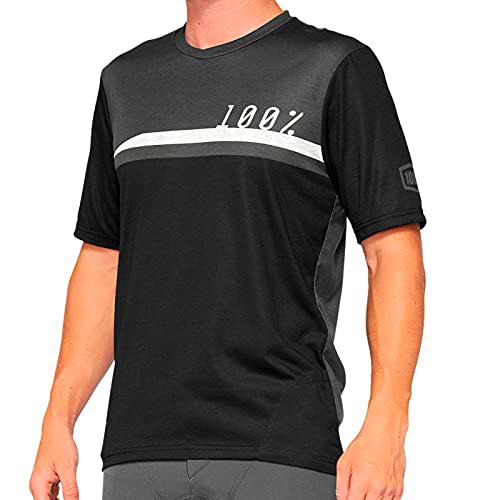 100% MTB WEAR AIRMATIC Jersey Black/Charcoal Maillot