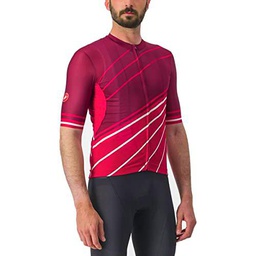 CASTELLI Speed Strada Jersey T-Shirt, Bordeaux/Persian Red, XL Men's