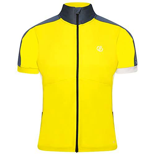 Dare2b Protraction II Jersey Camiseta de Ciclismo para Hombre Q-WIC Plus Tejido Ligero con Detalles Reflectantes y repelentes de olores