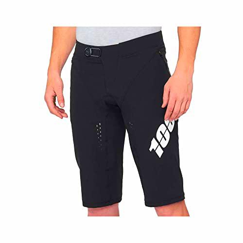 100% MTB WEAR 100% X Shorts, (Black), M Ciclismo, Unisex-Adulto