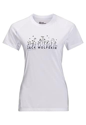 Jack Wolfskin Morobbia Camiseta, Nube Blanca, XXL para Mujer