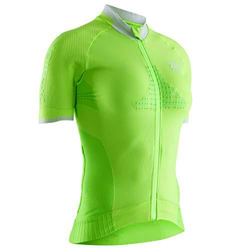 X-Bionic Maillot M/C Regulator Bike Race Zip Mujer Shirt, Verde