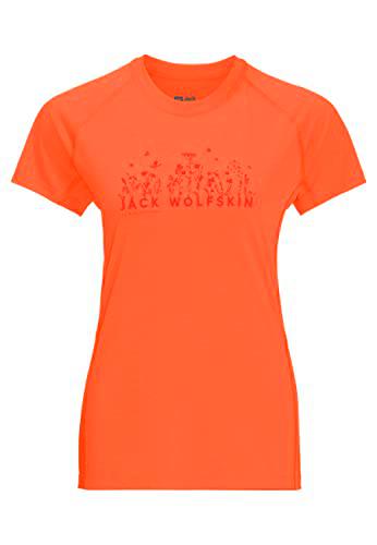 Jack Wolfskin Morobbia Camiseta, GOYAVE, L para Mujer