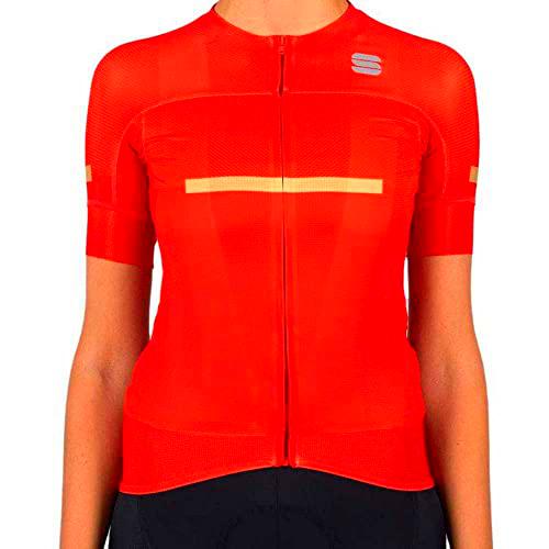 Sportful EVO W Jersey T-Shirt, Red Fire, XL para Mujer