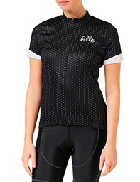 Odlo Mujer Camiseta de Ciclismo con Cremallera y Estampado Essentials