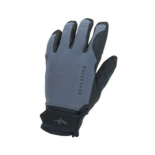 SealSkinz Unisex Waterproof All Weather Glove, Grey/Black, M