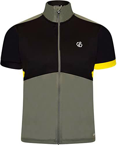 Dare2b Protraction II Jersey Camiseta de Ciclismo para Hombre Q-WIC Plus Tejido Ligero con Detalles Reflectantes y repelentes de olores
