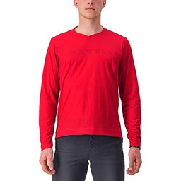 CASTELLI Trail Tech Longsleeve tee 2 T-Shirt, Dark Red, XL Men's