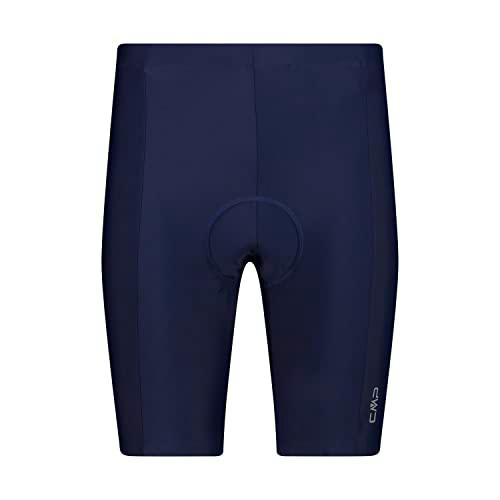 CMP - Shorts de Ciclista elásticos para Hombre, Azul Negro, 54