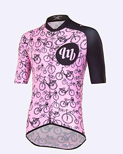 MB Wear Maillot Bike Pink-L Bañadores Ajustados para Hombre