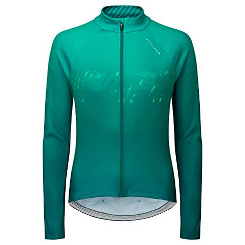 Altura - Camiseta de ciclismo reflectante térmica de manga larga para mujer