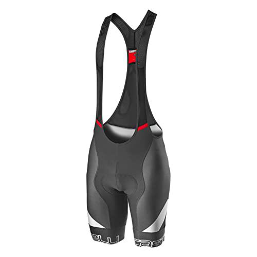 CASTELLI Competizione Kit Bibshort - Pantalones Cortos para Hombre Gris Oscuro y Gris Plateado XL