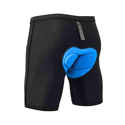 MEETWEE Hombre Pantalones Cortos Ciclismo 3D Almohadilla Gel Interior MTB Secado Rápido Pantalónes Antideslizantes,ya Que Son Transpirables y Absorbentes Ideal para al Aire Libre
