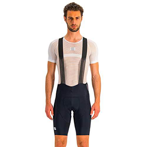 Sportful Classic Bibshort Pantalón Corto de, Negro/Ash Grey, M Hombre