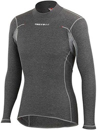 castelli - Flanders Warm Long Sleeves, Color Gris, Talla M
