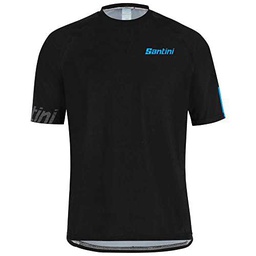 Santini Sasso-MTB Tech tee Maillot, Sport, NETU (Negro), s