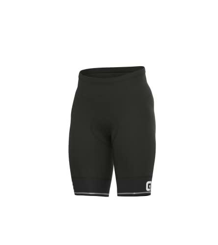 Alé Cycling Corsa sólida Pantalones Cortos, Negro/Blanco