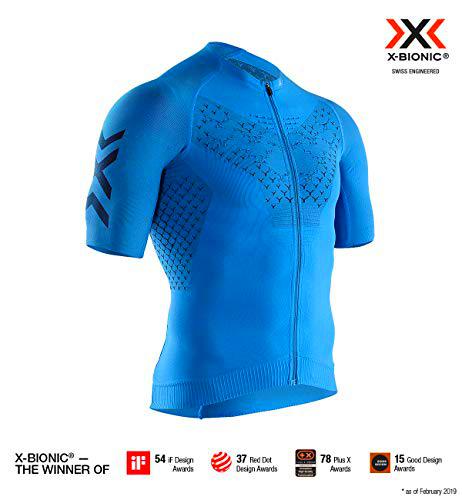 X-Bionic Maillot M/C TWYCE G2 Bike Zip Hombre TWYCE Blue/Opal Black Talla XXL Manga Corta