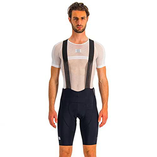 Sportful Classic Bibshort Pantalón Corto de, Negro/Bronce, XL Hombre