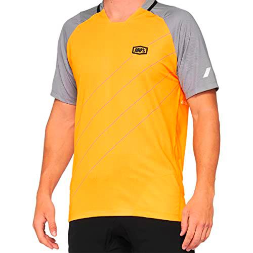 100% MTB WEAR CELIUM Jersey Orange/Grey Maillot, Multicolor