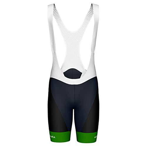 Velovista Bibshort Men Pantalones Cortos, Verde, X-Large para Hombre