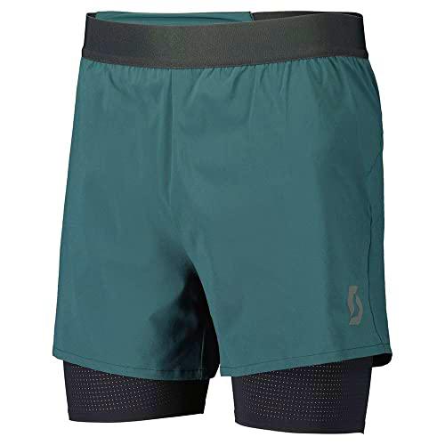 Scott Pantalon Corto Hybrid MS Endurance Tech Color Aruba Green/Black Talla L para Hombre