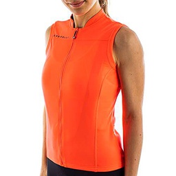 castelli Núcleo 3 Sleeveless T-Shirt, Mujer, Brilliant Pink/Dark Steel Blue, S