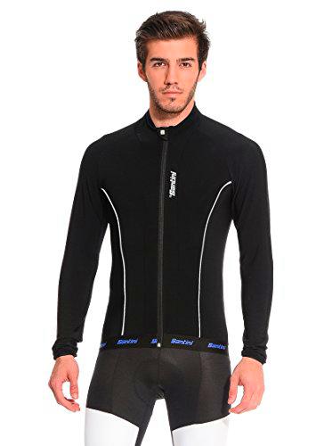 Santini 365 - Maillot, Talla UK: 2X-L, Color Negro