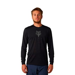 Fox Racing Flexair Novah-Camiseta de Manga Larga, Negro