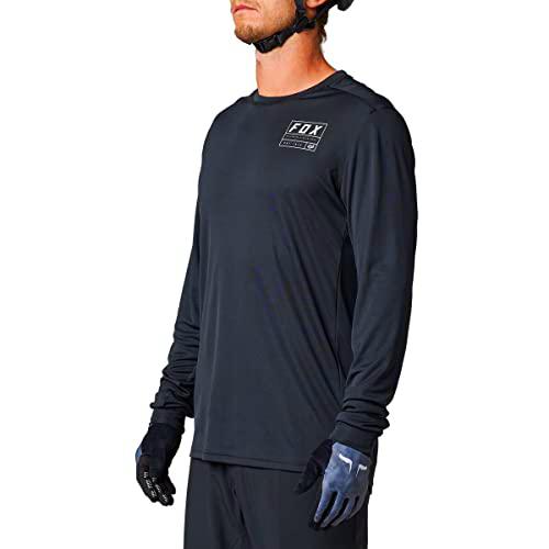 Fox Racing Ranger Dri Release-Maillot de Ciclismo (Manga 3/4) Camisa, Negro