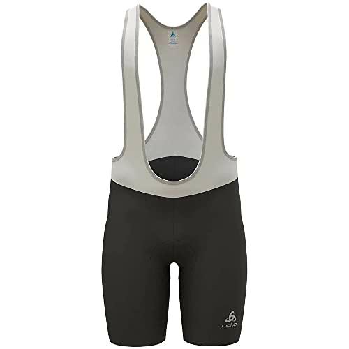 Odlo Hombre Pantalones Cortos de Ciclismo con Tirantes Essentials Eco, White
