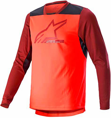 Alpinestars Jersey Drop 6.0, Coral Fluorescente/Bl