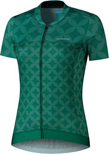 SHIMANO Sagami W'S S.S. Zip Jersey Maillot, Adultos Unisex