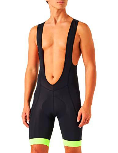 Spiuk Culote Corto C/T Anatomic Hombre Negro/Amarillo Fluor T. M, Talla M