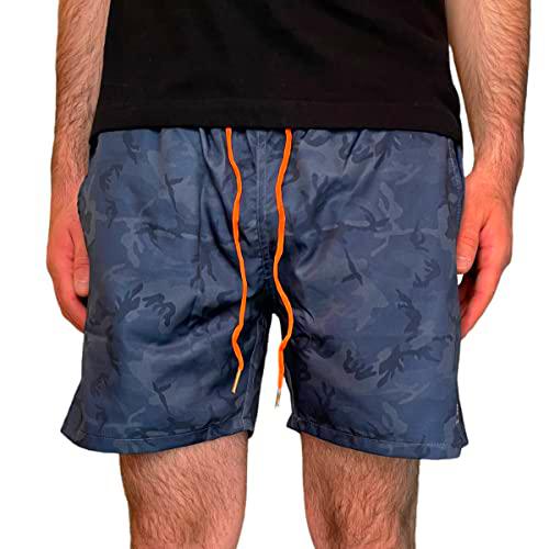 Alpha Basic Swim Short Industries Color 238-navy Camo para Hombre Talla L