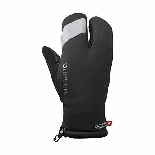 SHIMANO Guantes Unisex INFINIUM™ Primaloft® 2X2, Color Negro, Talla S