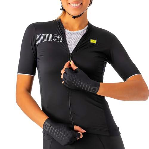 Ale Bloque de Color sólido Jersey de Manga Corta, Negro