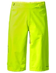 VAUDE Men's Moab Rain Shorts Pantalón Corto, Neon Yellow