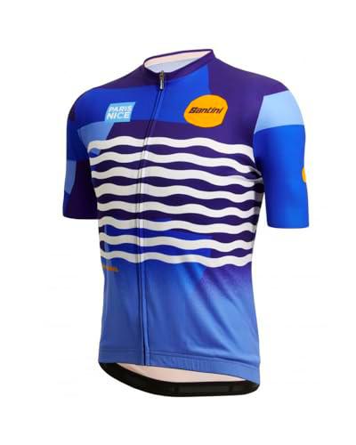 Santini Maillot Marca Modelo Paris Nice Onda Cycling Jersey