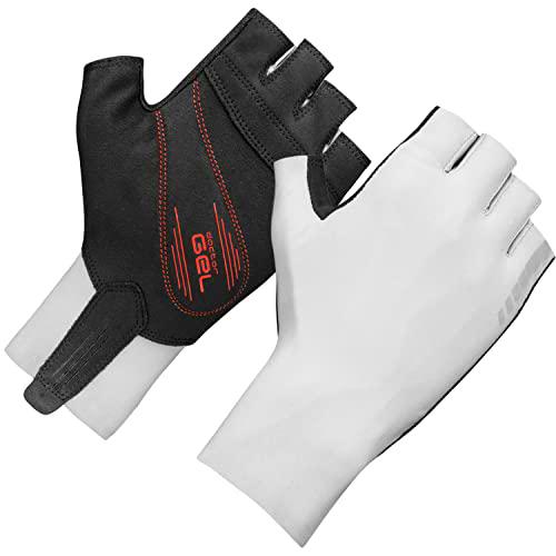 GripGrab Guantes de Ciclismo Cortos Aero TT Profesional Competición Acolchado 2mm DoctorGel Road MTB CX Contrarreloj