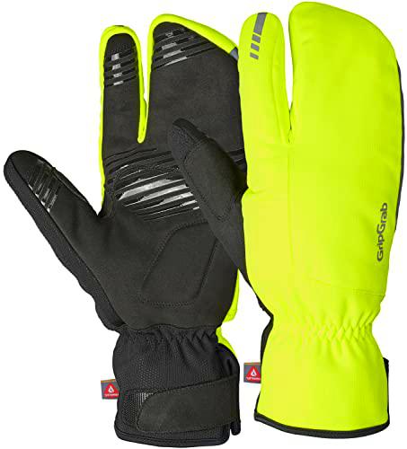 GripGrab Guantes de Ciclismo Nordic 2 de Invierno Térmicos Cortavientos Impermeables Manoplas Bicicleta Acolchadas 3 Dedos