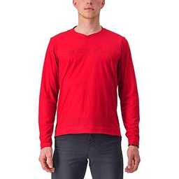 CASTELLI Trail Tech Longsleeve tee 2 T-Shirt, Dark Red, XL Men's