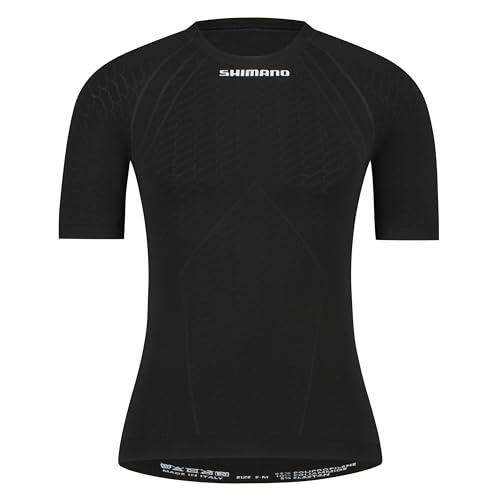 SHIMANO Maillot Marca Modelo Vertex S.S. Base LayerBlack L-XL
