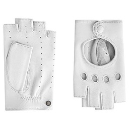 Roeckl Florenz - Guantes para automovilistas, color blanco