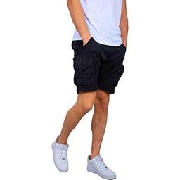 Alpha Crew Short Patch Industries Color 515-black/black para Hombre Talla 28