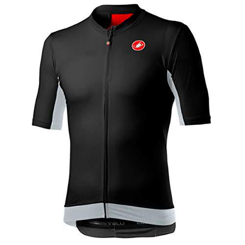 castelli Vantaggio Camiseta, Hombre, Light Black/Silver Gray, X-Large